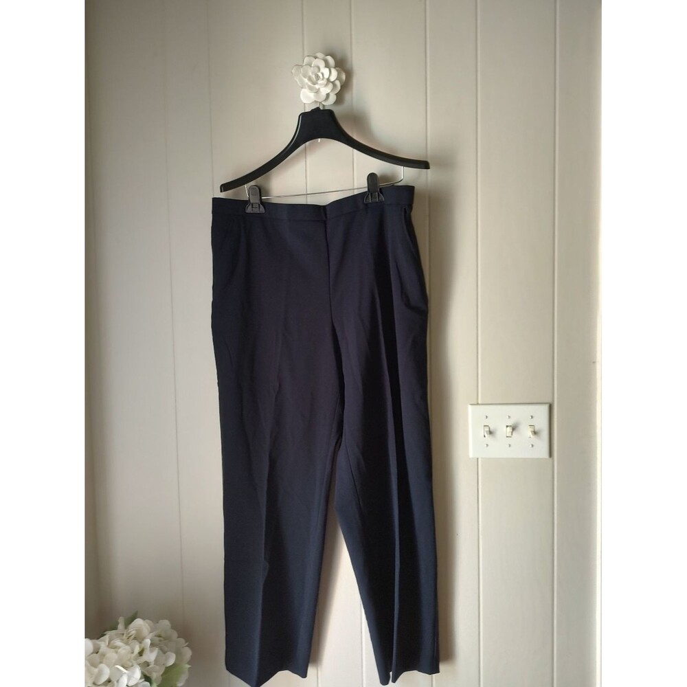 Briggs New York Dark Navy Dress Pants - Tailored Straight Leg 18 Petite